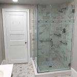 Ott-Construction-Montgomery-County-PA--Wynnewood-Interior-Projects-Custom-Bathroom-Renovation-Marble-Tile-Shower-Glass-Shower-Marble-Floor